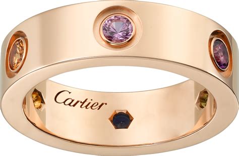 cartier love ring pink sapphire